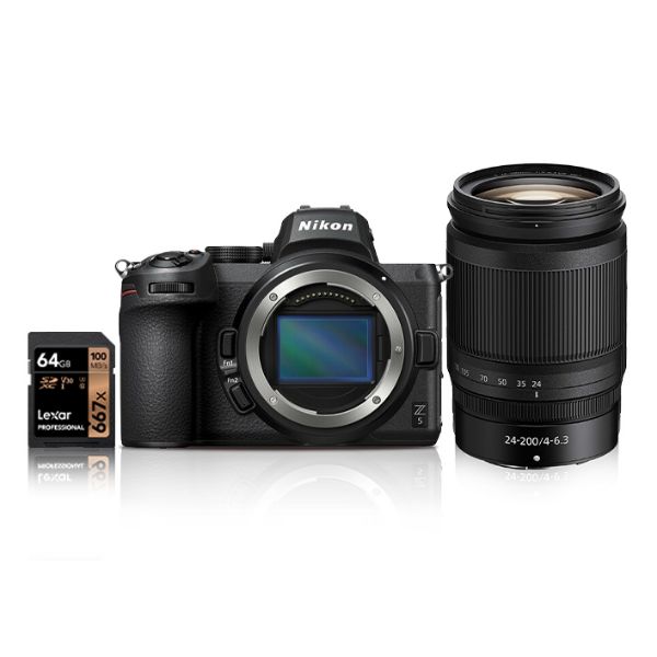 Picture of Nikon Z5 + Z 24-200mm + SD 64GB Lexar 667X Pro